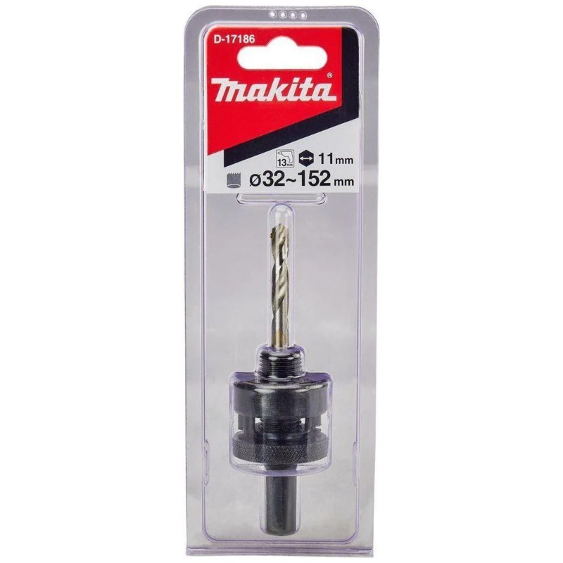 Makita D-17186 Hole Saw Holder / Pilot Drill Bit Adapter (13mm)