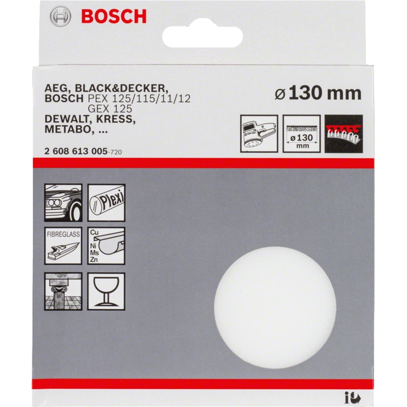 Bosch 2608613005 Polishing Sponge 130mm (for GEX 125-1AE)