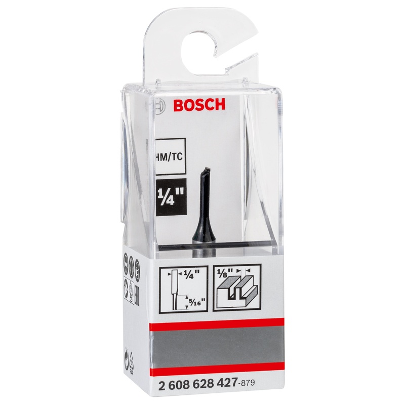Bosch 2608628427 Straight Router Bit 1/4" x 1/8"