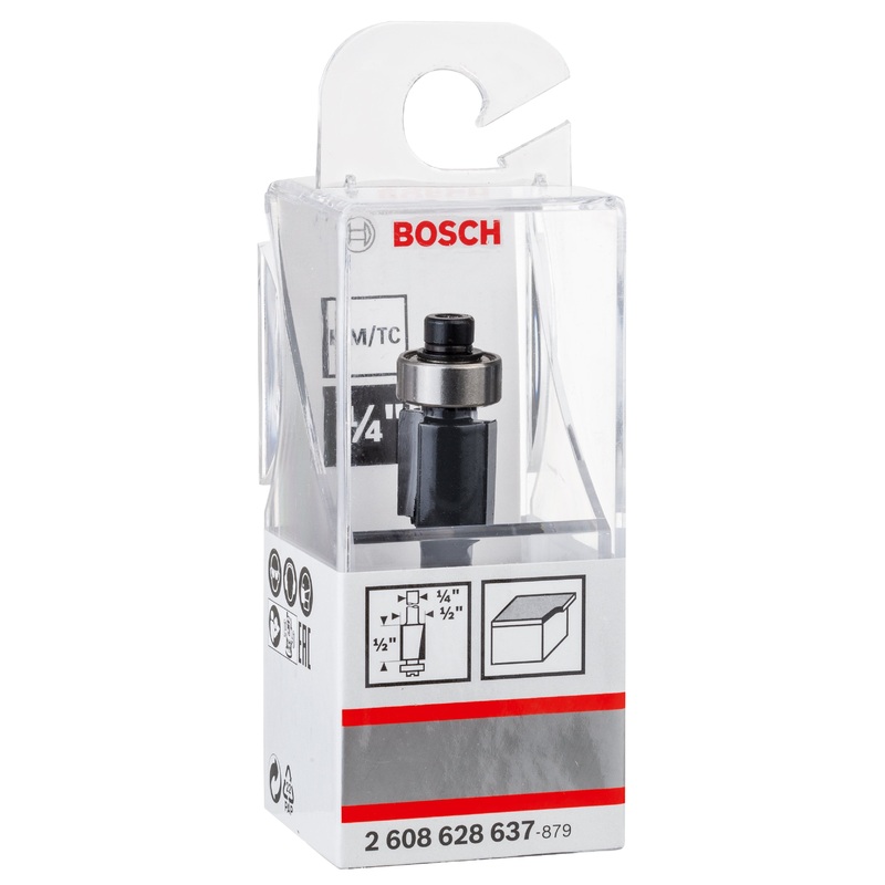 Bosch 2608628637 Flush Trim Router Bit 1/4" x 1/2"