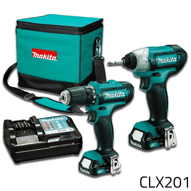 Makita CLX201 12V (CXT-Series) Cordless Combo Kit (Impact Driver - Driver Drill)