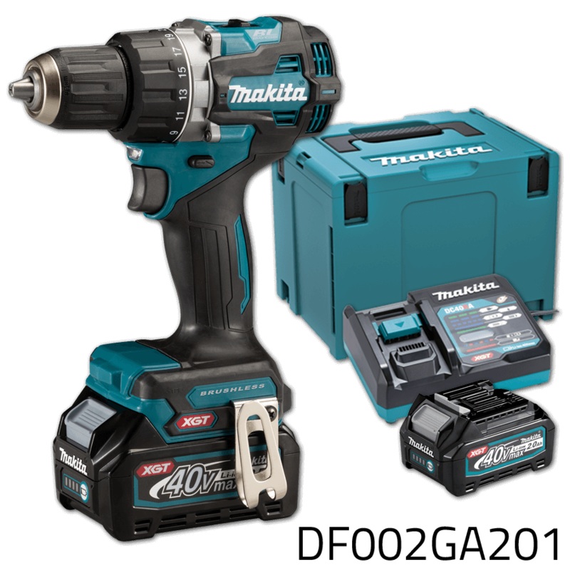 Makita DF002GA201 40V Cordless Brushless Driver Drill (XGT Series)