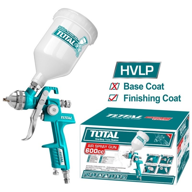 Total TAT10601 Pneumatic Air Spray Gun (600cc)