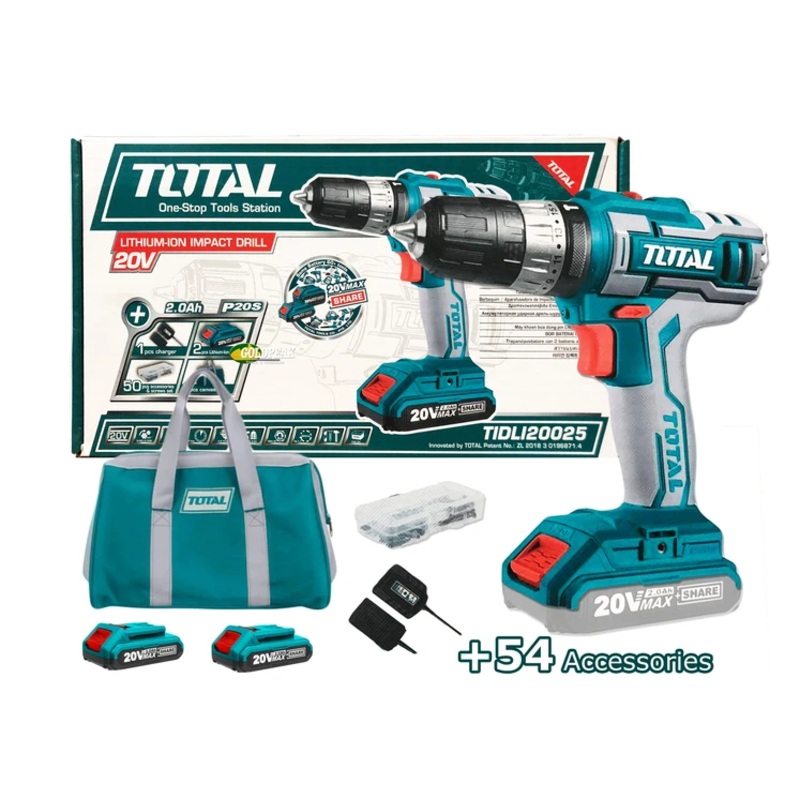 Total TIDLI20025 20V Cordless Hammer Drill