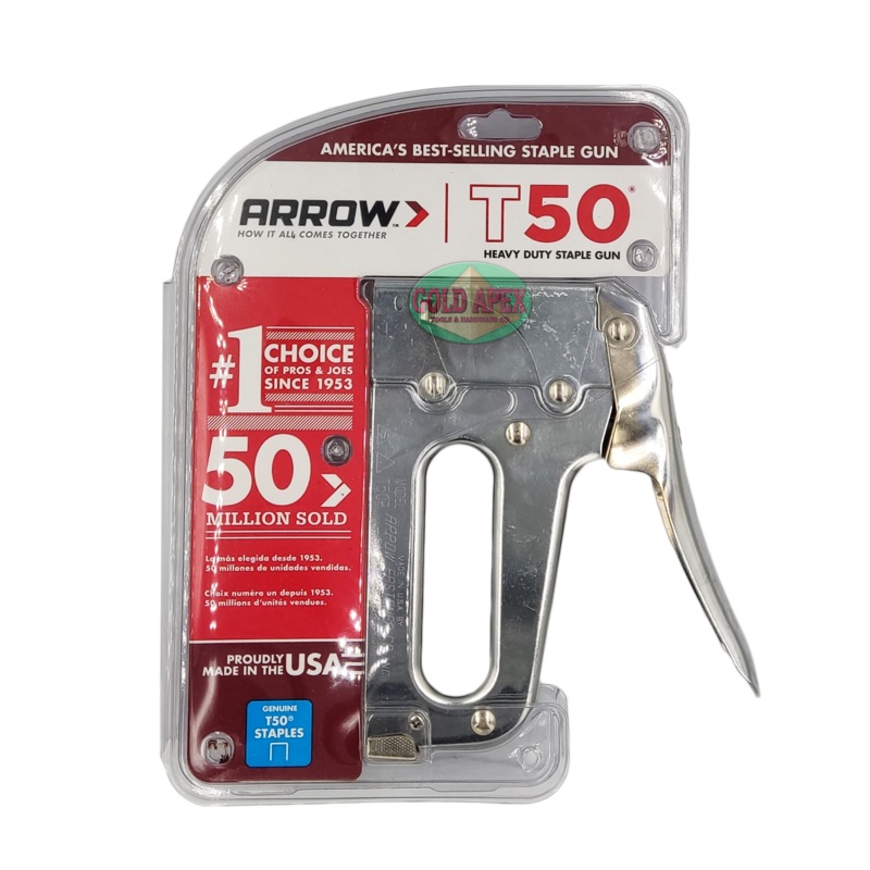 Arrow T50 Heavy Duty Staple Gun / Gun Tacker