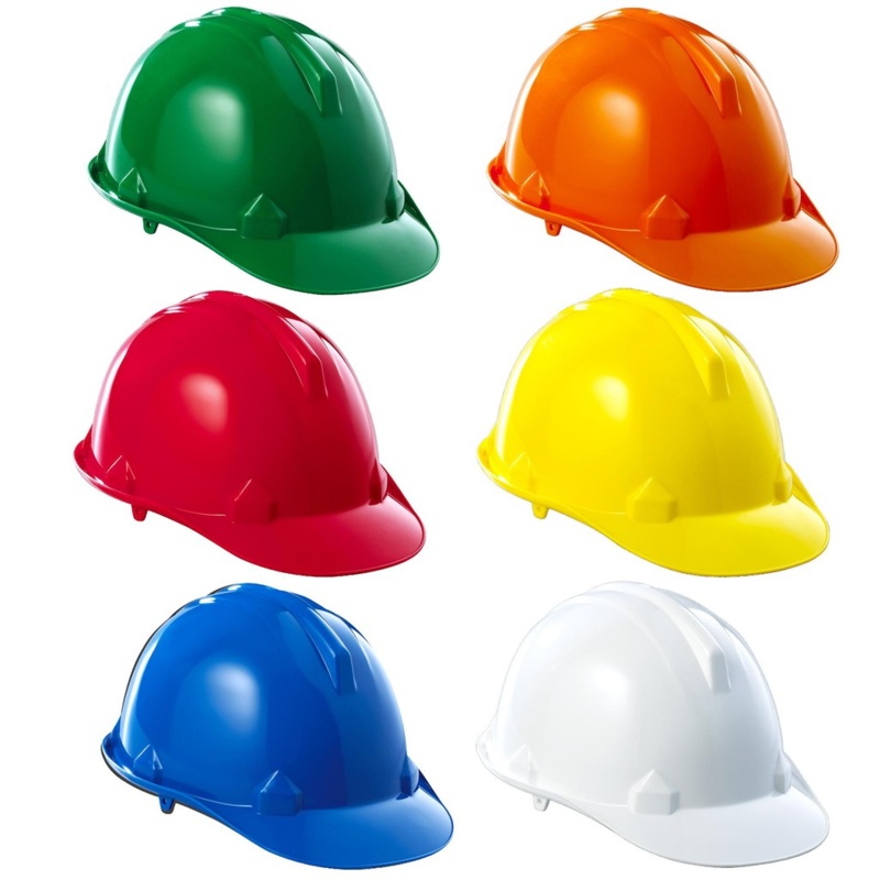 Blue Eagle Construction Helmet / Hard Hat with Chinstrap
