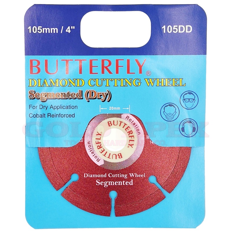 Butterfly 105DD Diamond Disc 4" Segmented