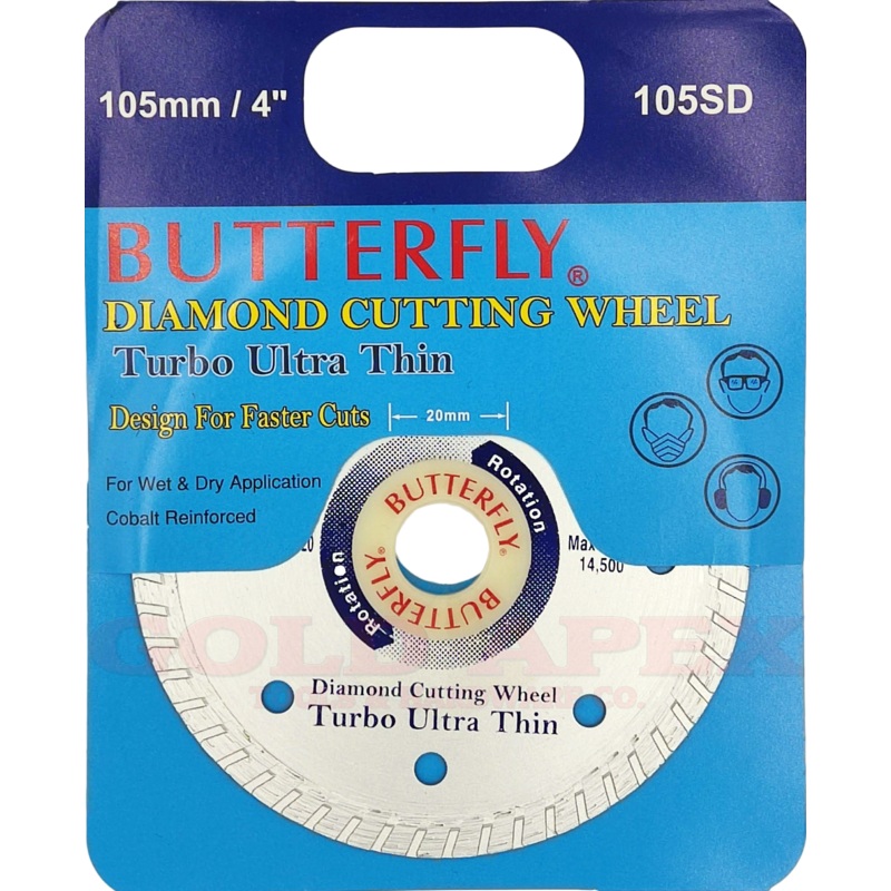 Butterfly 105SD Diamond Disc 4" Turbo Ultra Thin