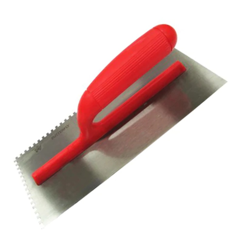 Butterfly #392 Plastering Trowel with Teeth Plastic Handle