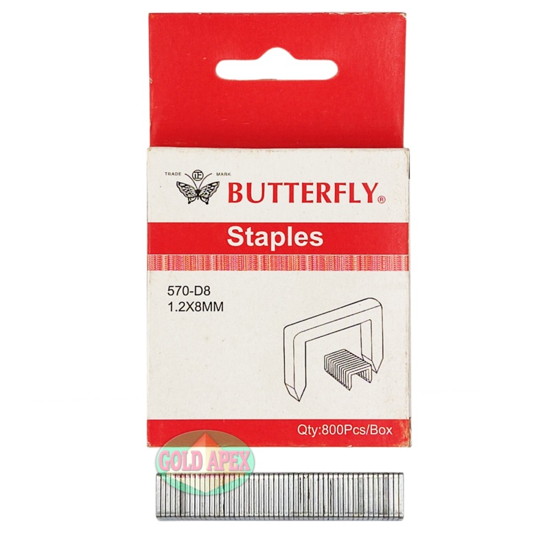 Butterfly #570 D-Shape Staples