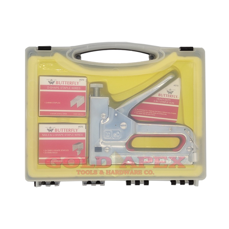 Butterfly #570 Heavy Duty 3 in 1 Staple Gun