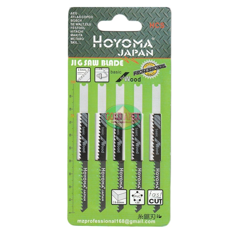Hoyoma Jigsaw Blade for Wood (U-Type Shank)