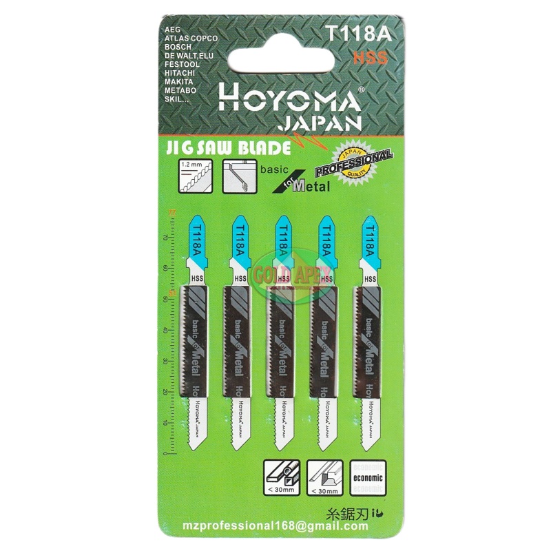 Hoyoma T118A Jigsaw Blade for Metal