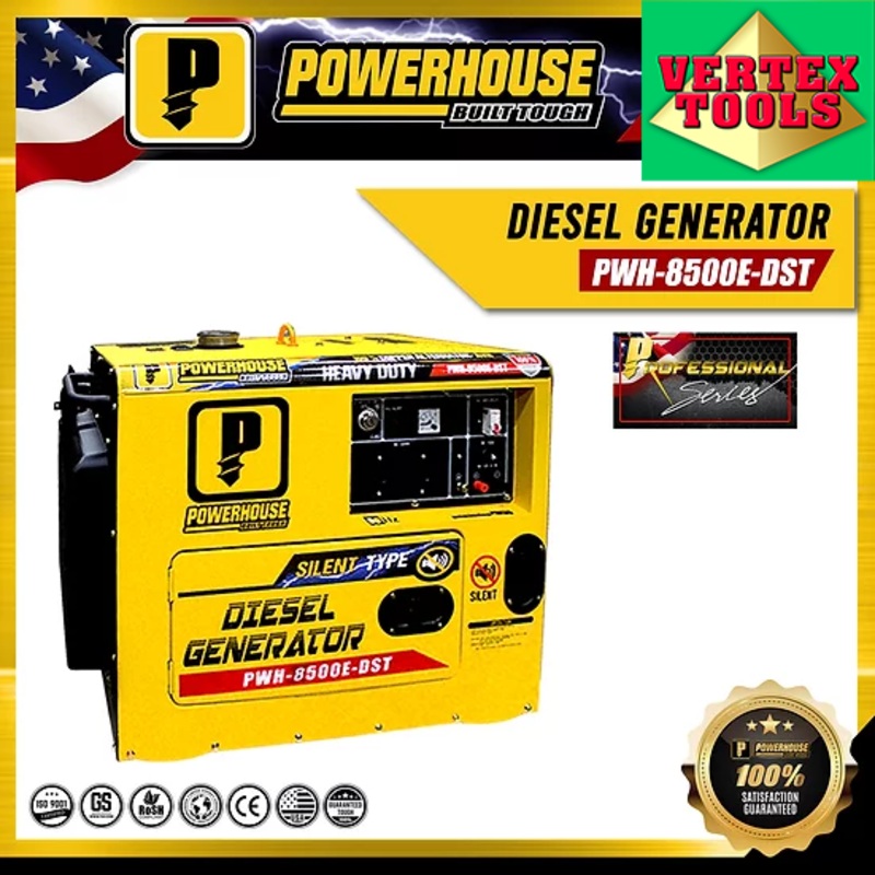 Powerhouse PWH-8500E-DST Diesel Silent Type Generator