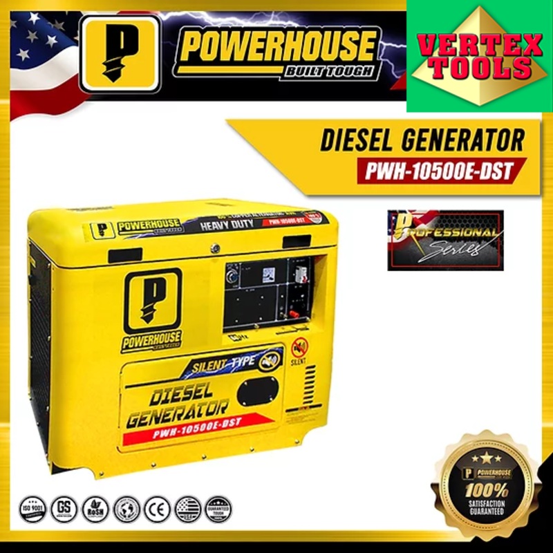 Powerhouse PWH10500E-DST Diesel Silent Type Generator