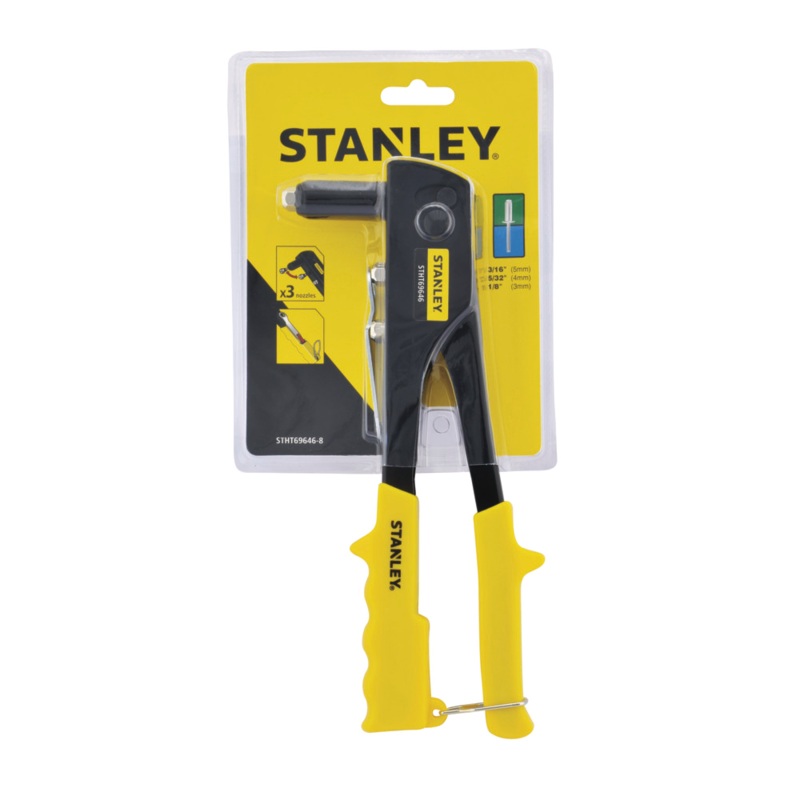 Stanley 69-646 Hand Riveter 3 Nozzles