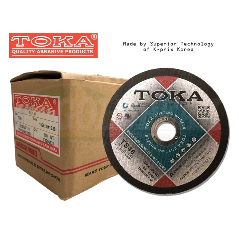 Toka TS46 Cutting Disc 4" for Stainless (Super Thin)