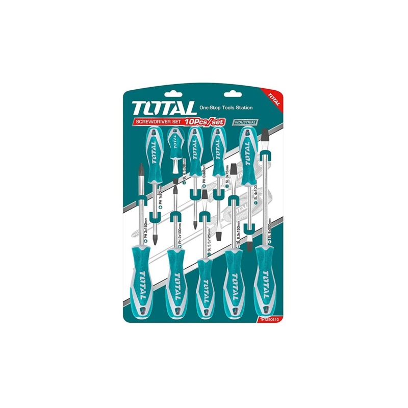 Total THT250610 10pcs Screwdriver Set