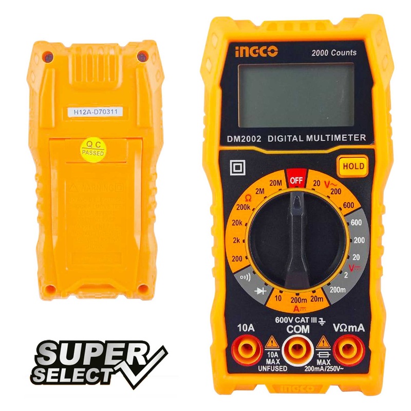 Ingco DM2002 Digital Multi Meter / Tester (SS)