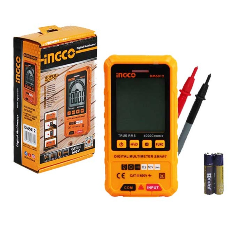 Ingco DM6012 Digital Multi Meter / Tester (SS)