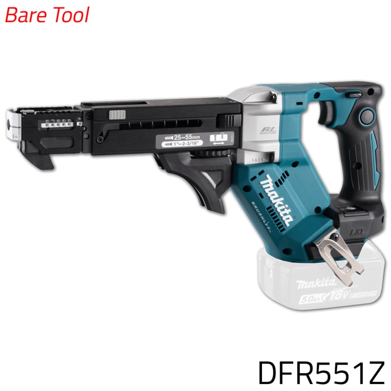 Makita DFR551Z 18V Cordless Brushless Auto Feed Screwdriver w/ Silent Clutch (LXT-Series) [Bare Tool]