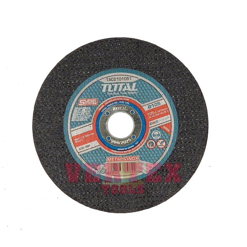 Total TAC2101051 Cutting Disc 4" for Metal and Inox (Stainless)