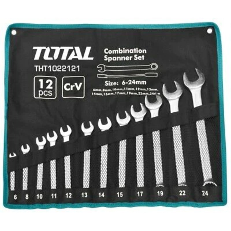 Total THT1022121 Combination Wrench Set 6-24mm