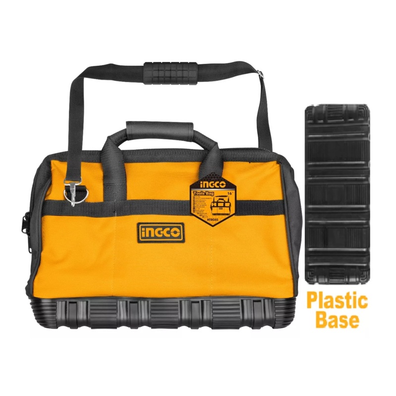 Ingco Contractor Tool Bag with Plastic Base