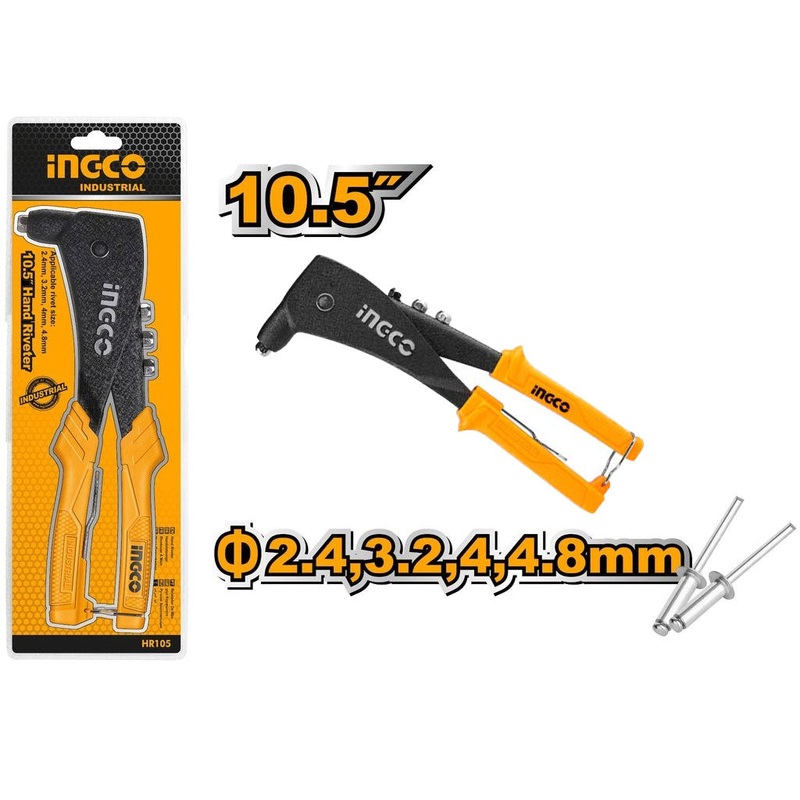 Ingco HR105 Hand Riveter 4-Nose
