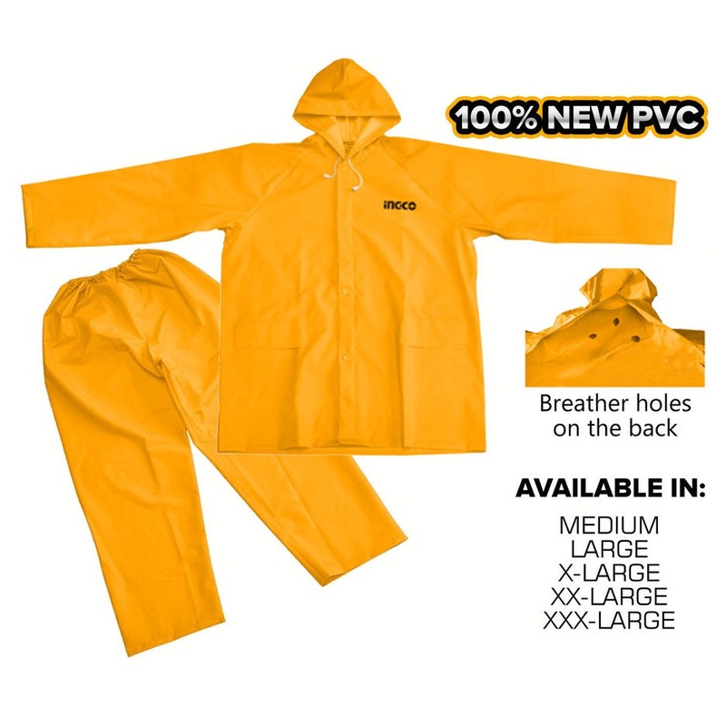 Ingco HRCTSKT031 Rain Coat Suit with Pants
