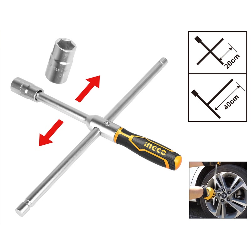 Ingco HRCW40231 Rapid Cross Wrench 1/2" Drive