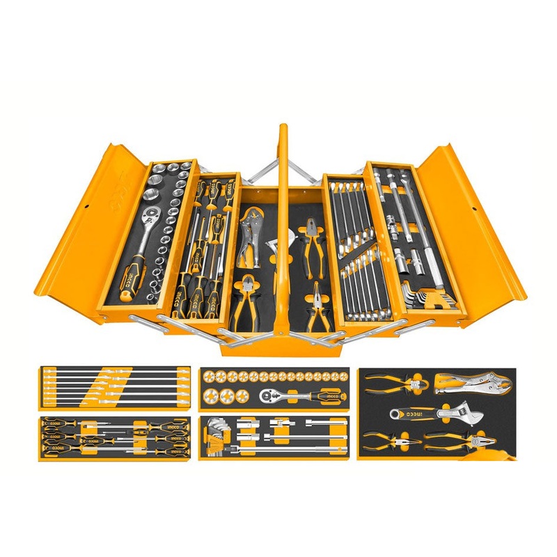 Ingco HTCS15591 Tool Chest / Metal Tool Box Set with 59pcs Hand Tools Set