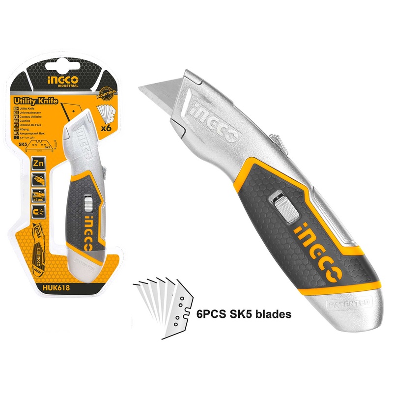 Ingco HUK618 Utility Cutter Knife