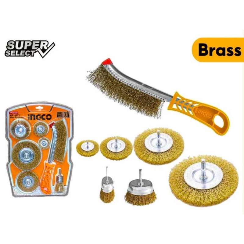 Ingco WB10071 7pcs Wire Brush Set