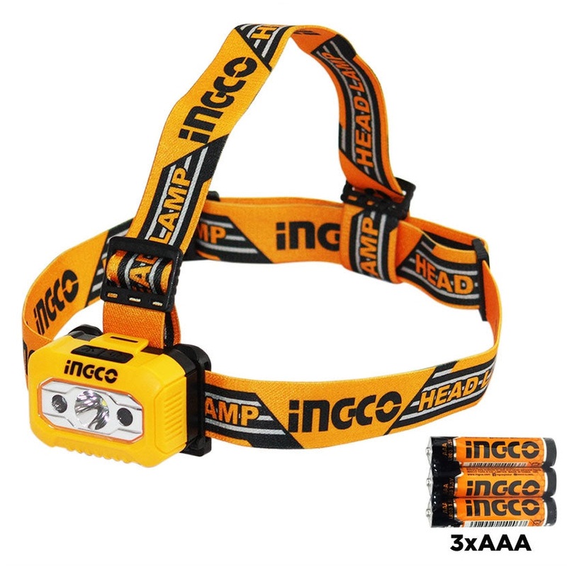Ingco HHL013AAAS Head Lamp / Light 100 lumens (AAA) [SS]