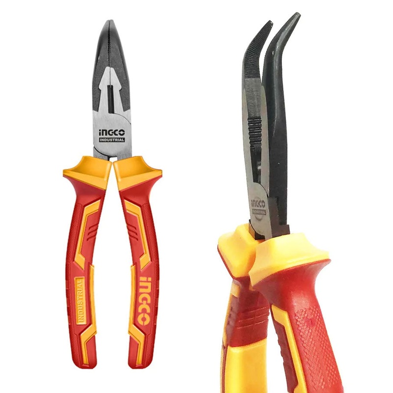 Ingco HIBNP28208 Insulated Bent Nose Plier 8"