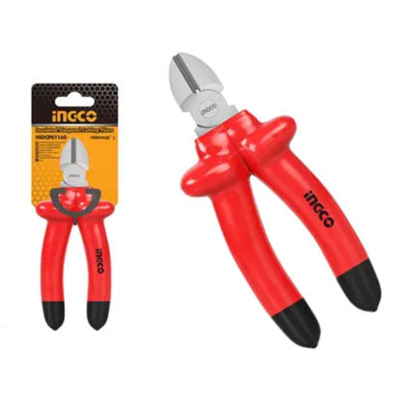 Ingco HIDCP01160 Insulated Diagonal Cutting Pliers 6" (Dipped)