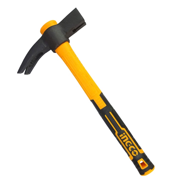 Ingco HIHH8070 French Type Claw Hammer with Fiberglass Handle 700g