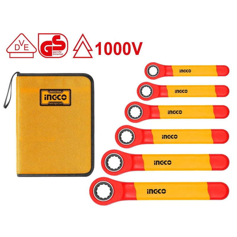 Ingco HKISPA0603 6pcs Insulated Ratchet Wrench Set (HKISPA063)