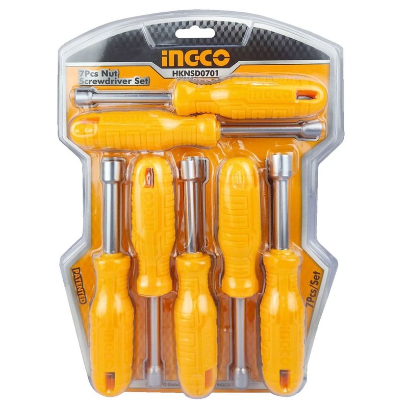 Ingco HKNSD0701 7pcs Nut Screwdriver Set