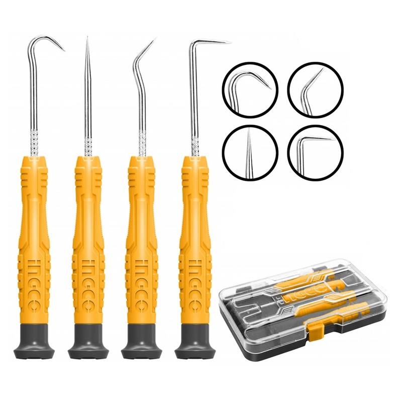 Ingco HKPHS0401 4pcs Pick and Hook Set