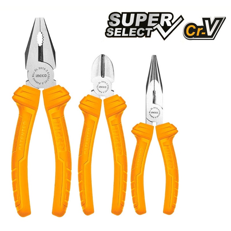 Ingco HKPS08311 3pcs Pliers Set (SS)