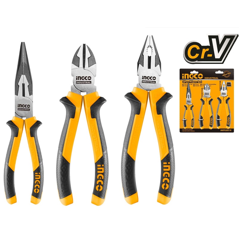 Ingco HKPS28318 3pcs Pliers Set