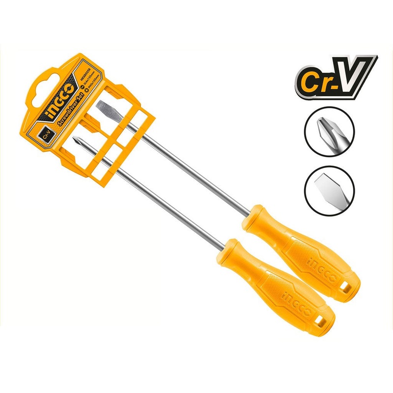 Ingco HKSD0258 2pcs Screwdriver Set