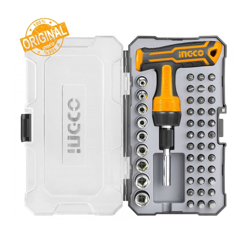 Ingco HKSDB0478 47pcs T-Handle Wrench Screwdriver Set