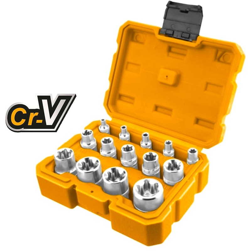 Ingco HKTETS0114 14pcs E-Type Socket Wrench Set
