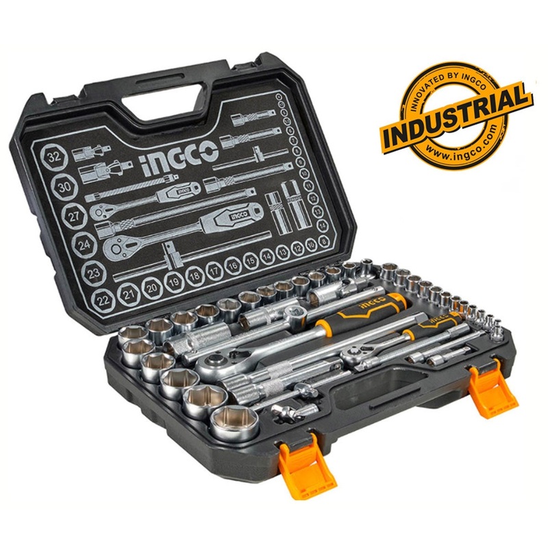 Ingco HKTS42441 44pcs Socket Wrench Set 1/4" & 1/2" Drive