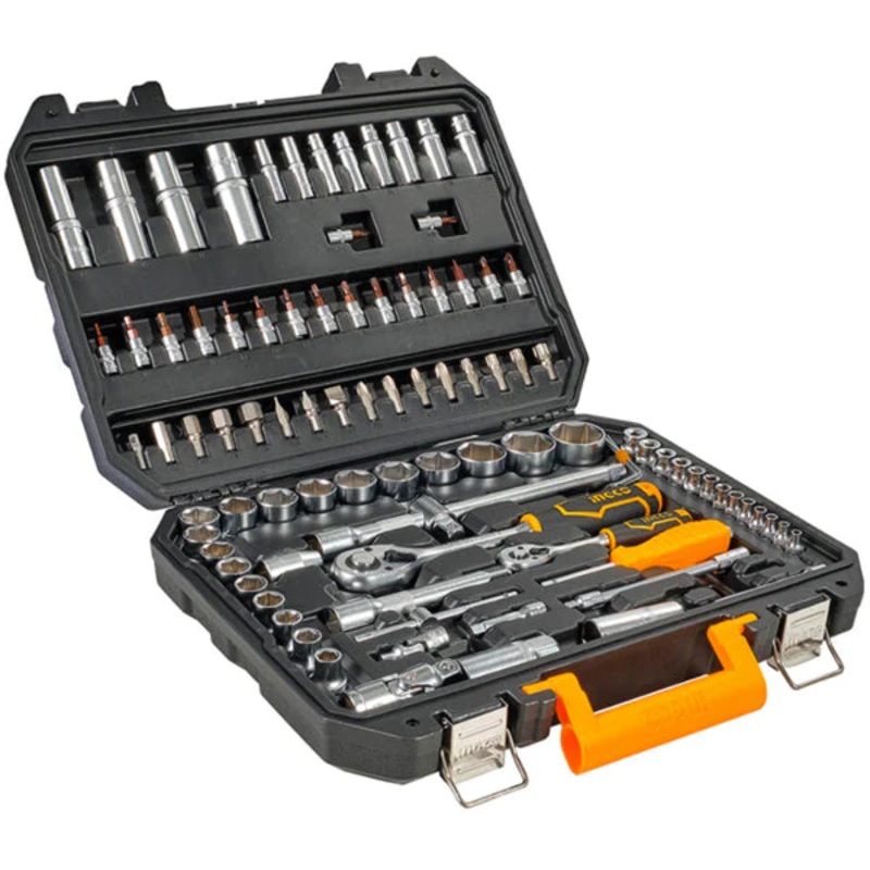 Ingco HKTS42941 94pcs Socket Wrench Set 1/4" + 1/2" Drive