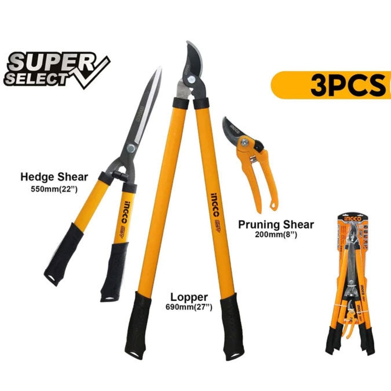 Ingco HLT78033 3pcs Garden Shears Set