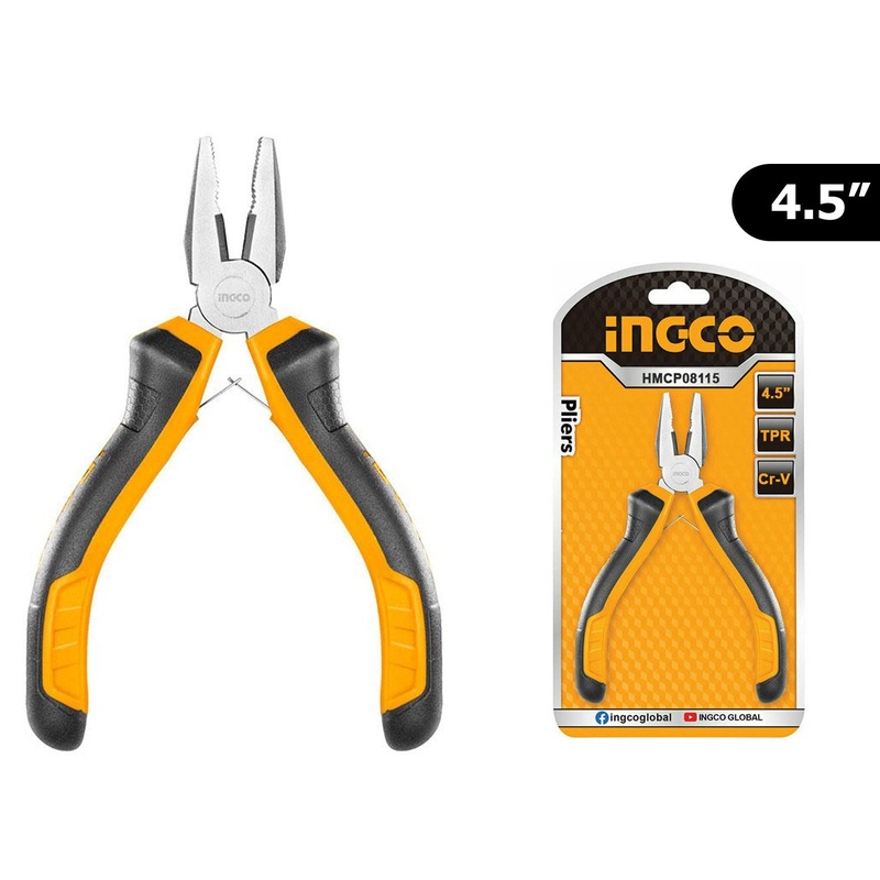 Ingco HMCP08115 Mini Combination Pliers 4.5"